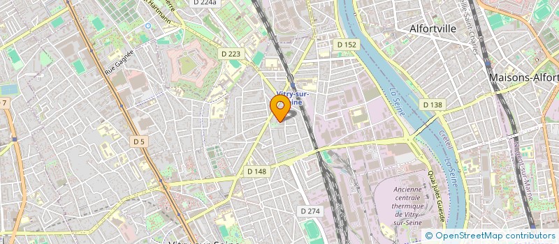 localisation de l'entreprise SCI U.L.G.C  VITRY-SUR-SEINE