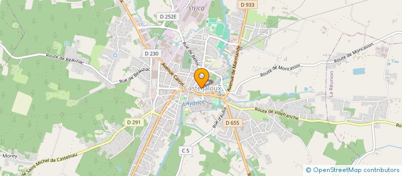 localisation de l'entreprise SCI U N I  CASTELJALOUX