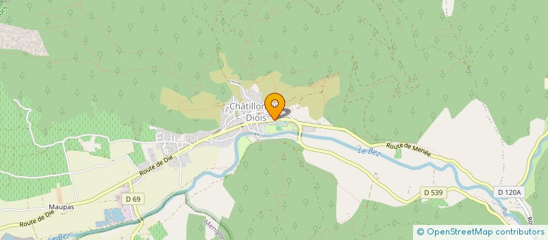 localisation de l'entreprise SCI U PIANELLO  CHATILLON-EN-DIOIS