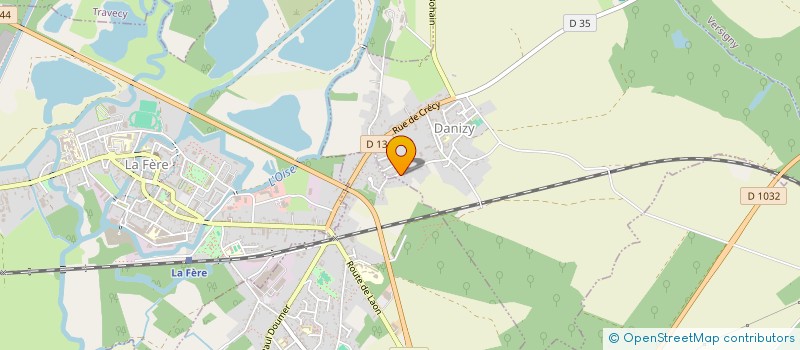 localisation de l'entreprise SCI U.R.E.  DANIZY