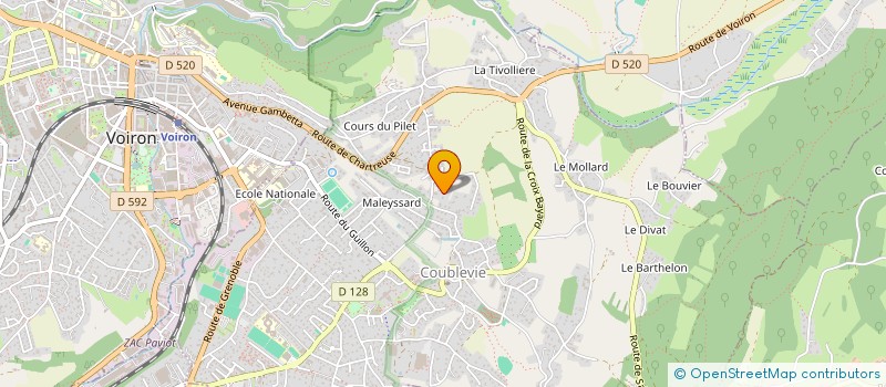 localisation de l'entreprise SCI U'SOGNU  COUBLEVIE