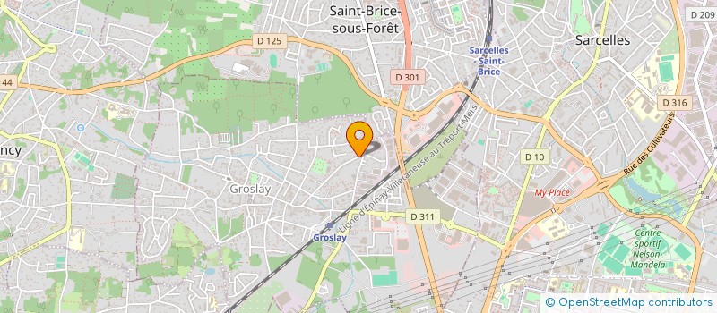 localisation de l'entreprise SCI U&Y PARTNERS  GROSLAY