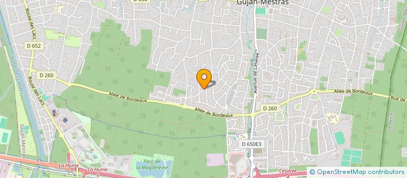 localisation de l'entreprise SCI UB 213  GUJAN-MESTRAS