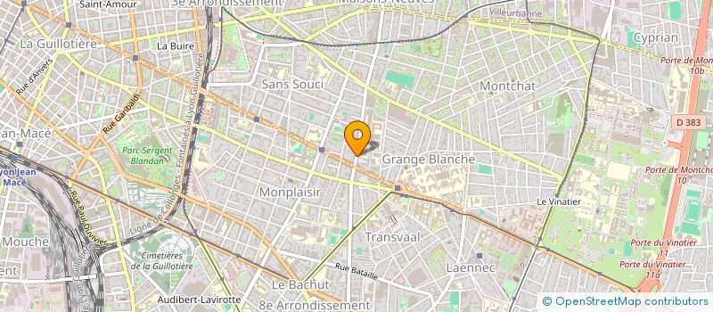 localisation de l'entreprise SCI UBC1  LYON