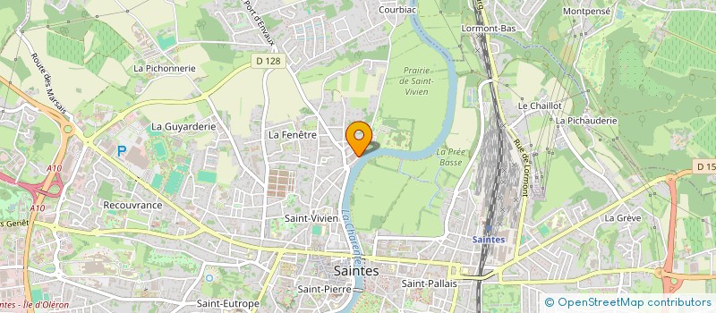 localisation de l'entreprise SCI UBIBUF  SAINTES