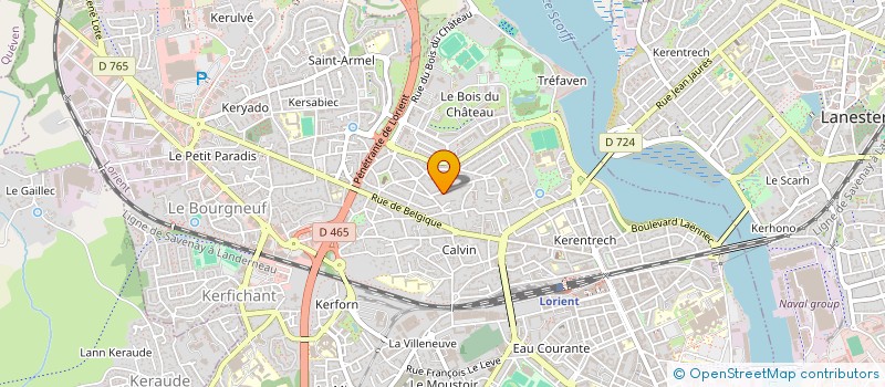 localisation de l'entreprise SCI UBIK  LORIENT