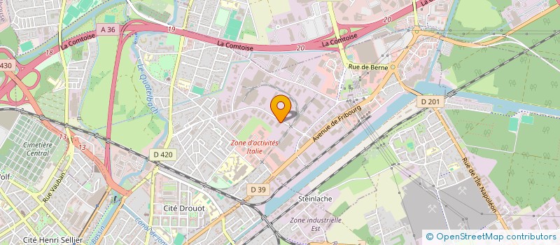 localisation de l'entreprise SCI UBM  ILLZACH