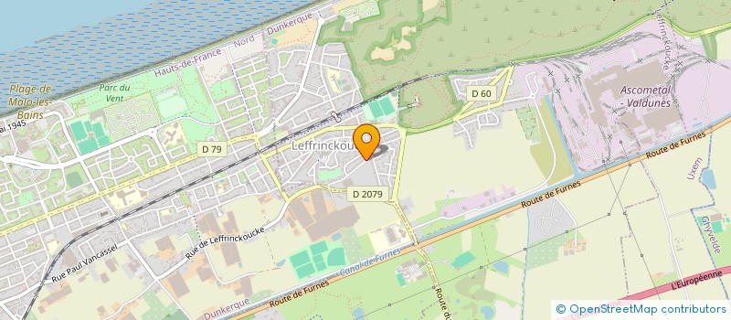 localisation de l'entreprise SCI UBUNTU  LEFFRINCKOUCKE