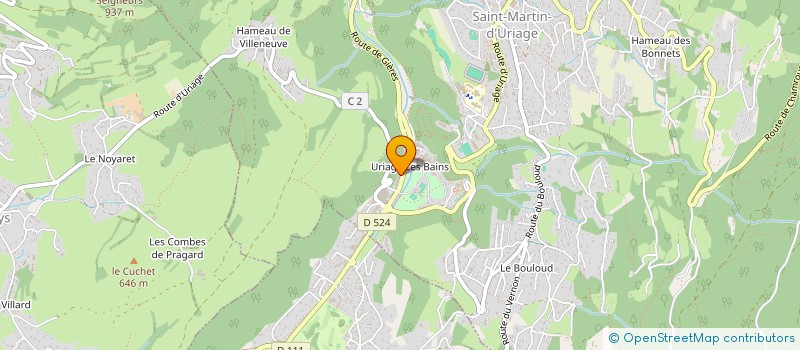 localisation de l'entreprise SCI UC  SAINT-MARTIN-D'URIAGE