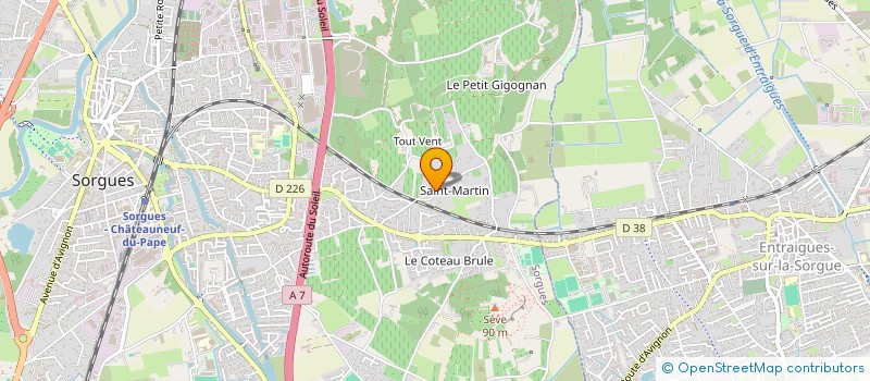 localisation de l'entreprise SCI UCA  SORGUES