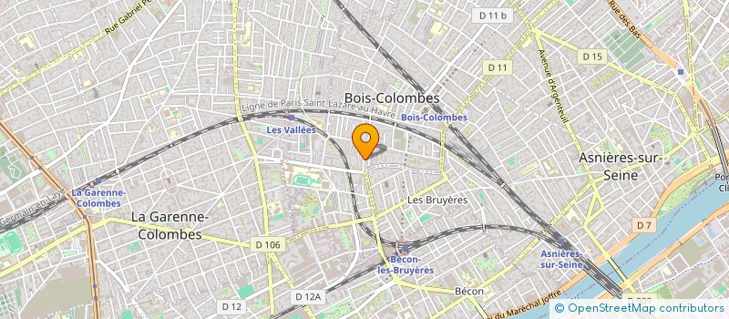 localisation de l'entreprise SCI UCAREF à BOIS-COLOMBES