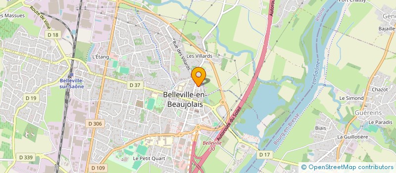 localisation de l'entreprise SCI UCELLO  BELLEVILLE-EN-BEAUJOLAIS