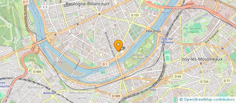 localisation de l'entreprise SCI UCHRONIA à BOULOGNE-BILLANCOURT