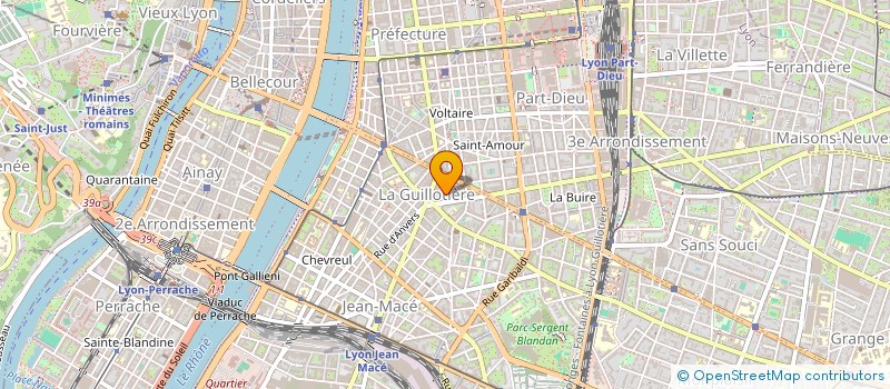 localisation de l'entreprise SCI UDAF LE MARTELET  LYON