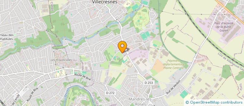 localisation de l'entreprise SCI UDINE  VILLECRESNES