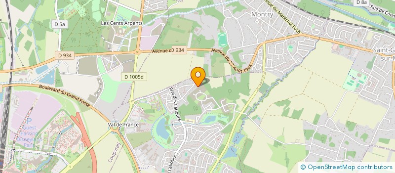 localisation de l'entreprise SCI UDM  MAGNY-LE-HONGRE