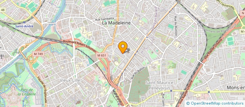 localisation de l'entreprise SCI UDOLGOR  LA MADELEINE