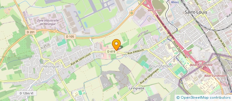 localisation de l'entreprise SCI UEB  HESINGUE