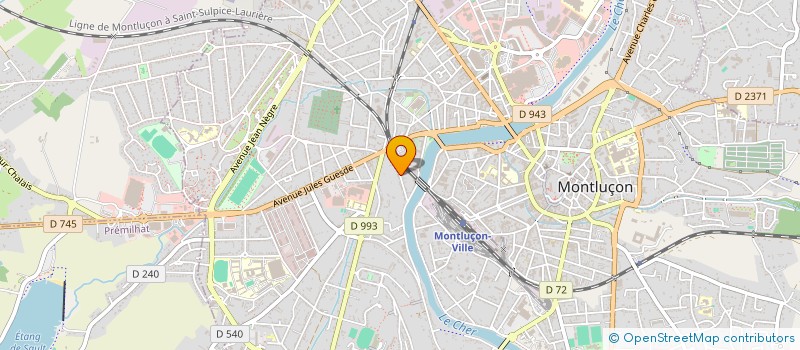 localisation de l'entreprise SCI UENI  MONTLUCON