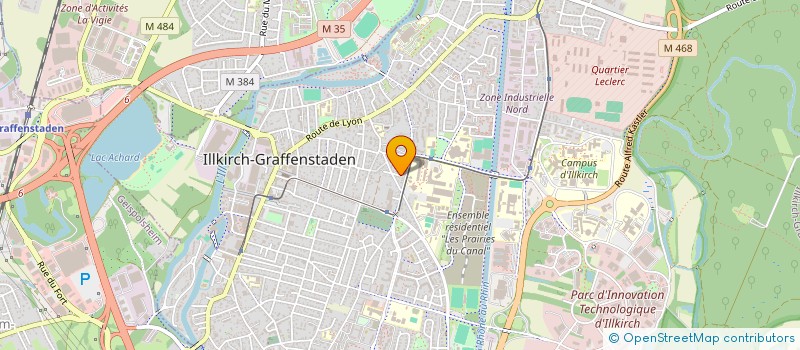 localisation de l'entreprise SCI UGO  ILLKIRCH-GRAFFENSTADEN