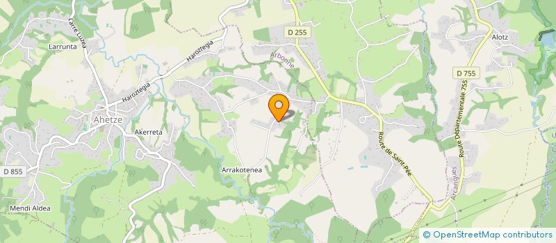 localisation de l'entreprise SCI UHAZALDEA  AHETZE