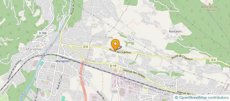 localisation de l'entreprise SCI ULA-23  THYEZ