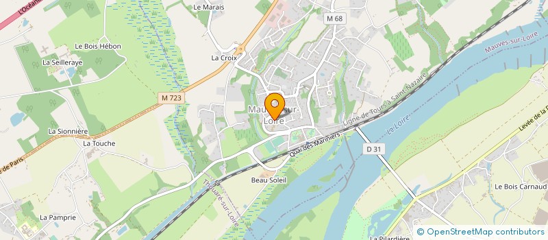 localisation de l'entreprise SCI ULENE  MAUVES-SUR-LOIRE