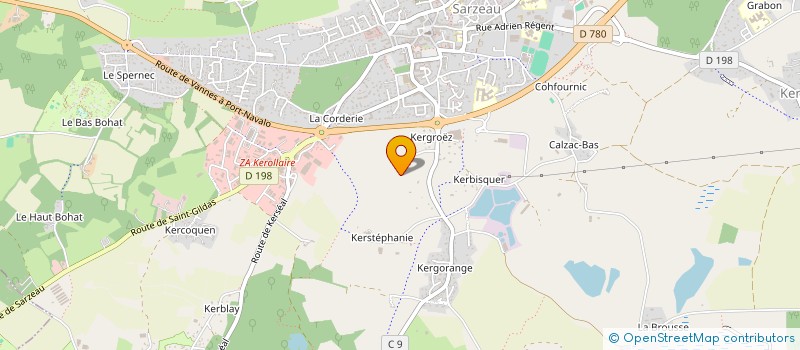 localisation de l'entreprise SCI ULEX  SARZEAU