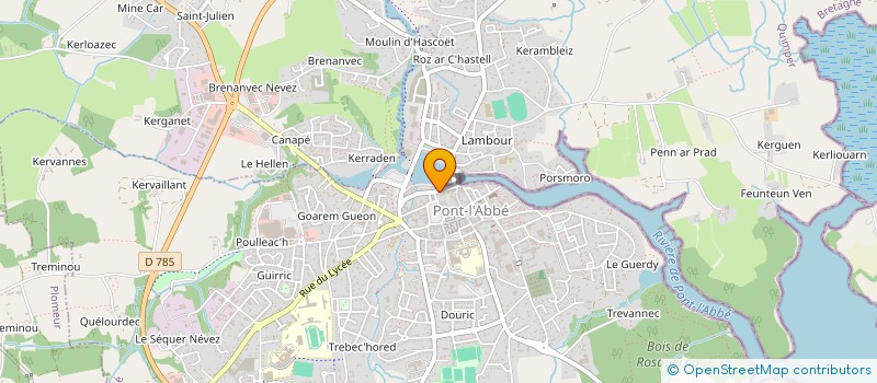 localisation de l'entreprise SCI ULIS  PONT-L'ABBE