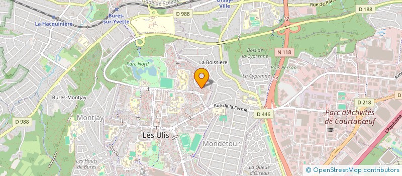 localisation de l'entreprise SCI ULIS IMMOBILIER à LES ULIS