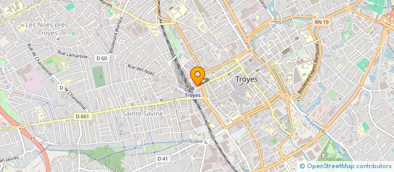 localisation de l'entreprise SCI ULMUS à TROYES