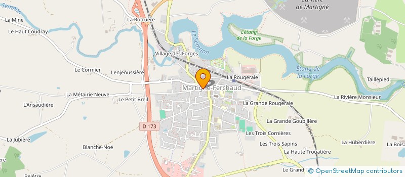 localisation de l'entreprise SCI ULNA  MARTIGNE-FERCHAUD