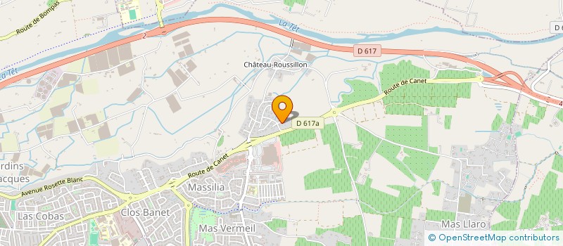 localisation de l'entreprise SCI ULRICH à PERPIGNAN