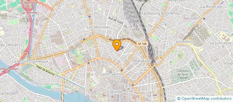localisation de l'entreprise SCI ULTIMATE 1 à TOULOUSE