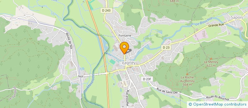 localisation de l'entreprise SCI ULTORIA NOVA  VAGNEY