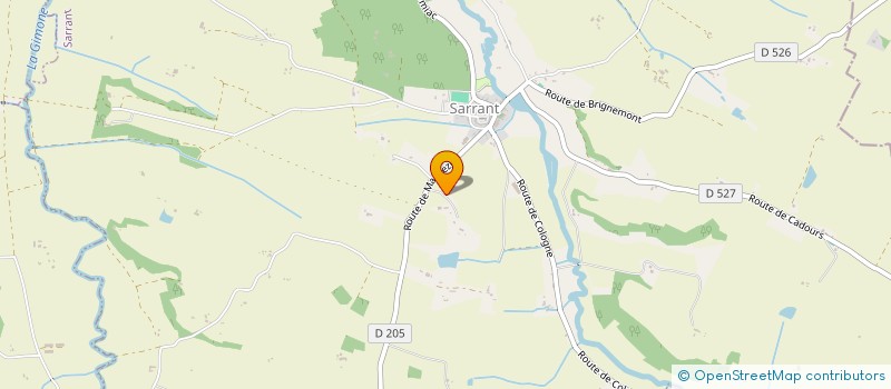 localisation de l'entreprise SCI ULTRACOOL  SARRANT