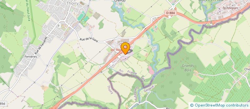 localisation de l'entreprise SCI ULTRAMARINE  THOIRY