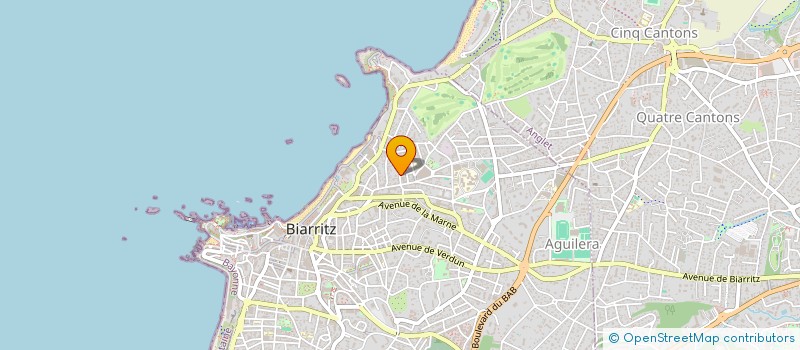 localisation de l'entreprise SCI ULTREIA à BIARRITZ