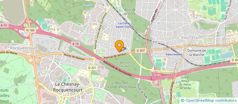 localisation de l'entreprise SCI ULTREIA-DAVOUST  LA CELLE-SAINT-CLOUD