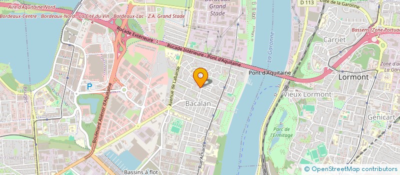 localisation de l'entreprise SCI ULYSSE 1  BORDEAUX