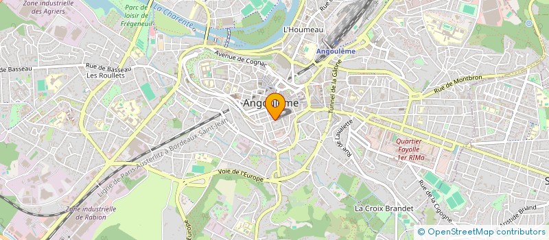 localisation de l'entreprise SCI ULYSSE à ANGOULEME