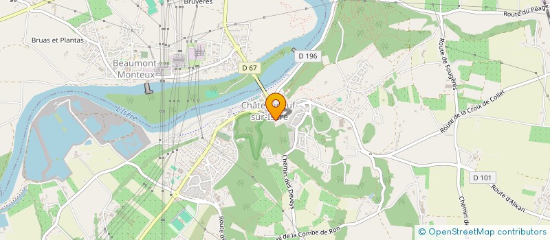 localisation de l'entreprise SCI ULYSSE  CHATEAUNEUF-SUR-ISERE