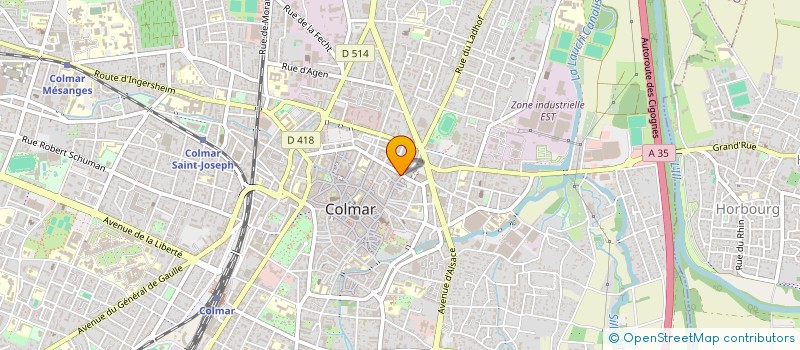 localisation de l'entreprise SCI ULYSSE  COLMAR