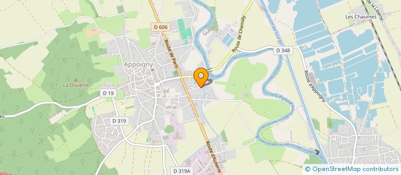 localisation de l'entreprise SCI ULYSSE  APPOIGNY