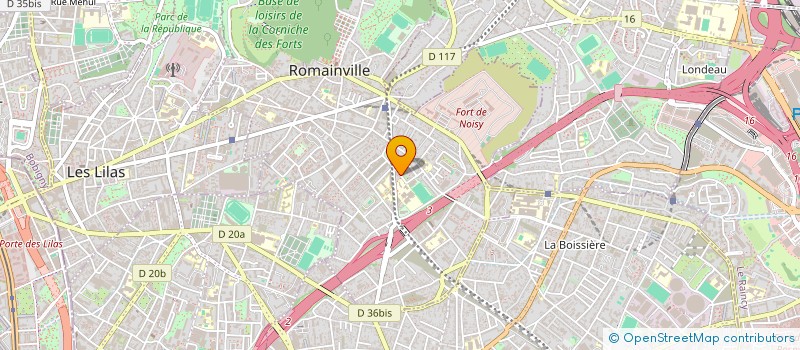 localisation de l'entreprise SCI ULYSSE.IMMO  ROMAINVILLE