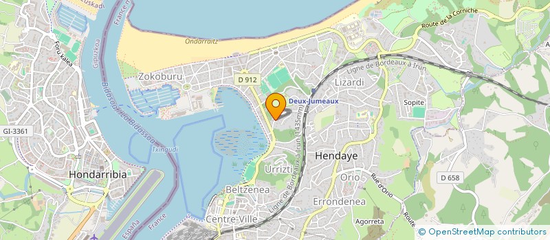 localisation de l'entreprise SCI UMAN  HENDAYE