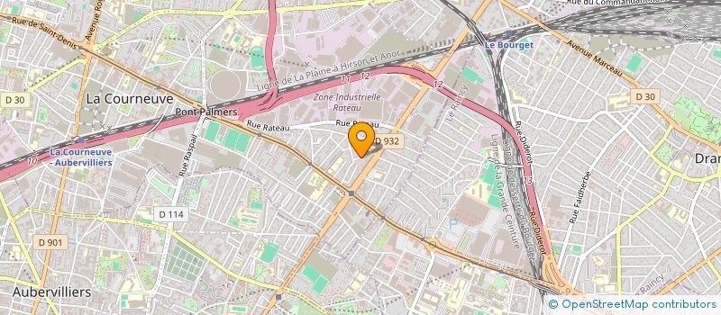 localisation de l'entreprise SCI UMAR à LA COURNEUVE
