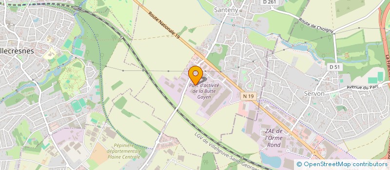 localisation de l'entreprise SCI UMBERTO-FORTUNATO  SANTENY