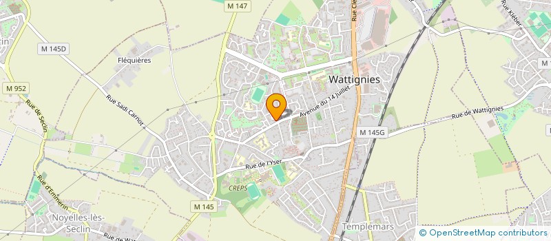 localisation de l'entreprise SCI UMIT  WATTIGNIES