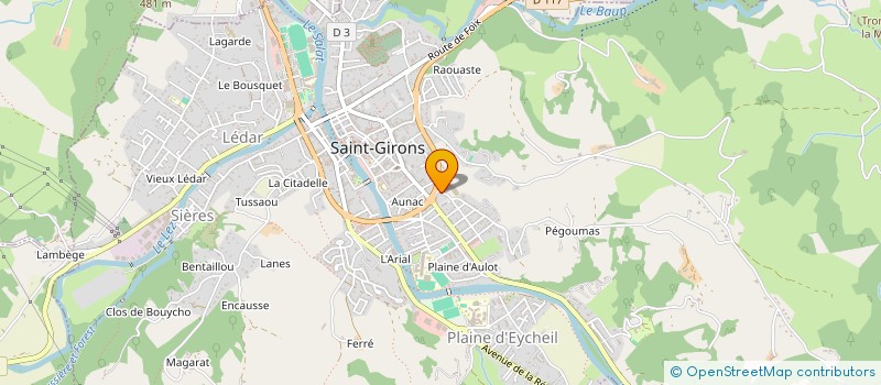 localisation de l'entreprise SCI UMS à SAINT-GIRONS